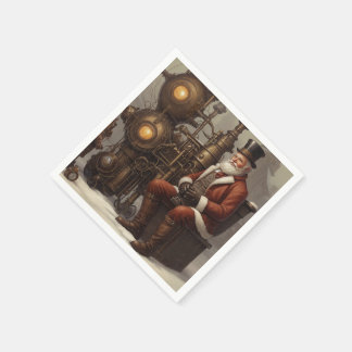 Jultomten Steampunk - juldesign Pappersservett