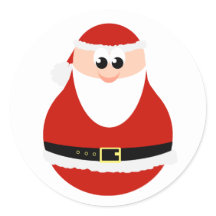 Jultomten Stickers fina jul