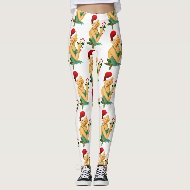 jultomten-stift leggings (Framsida)