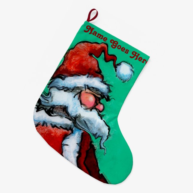 Jultomten Stor Julstrumpa (Framsidan (Hängande))