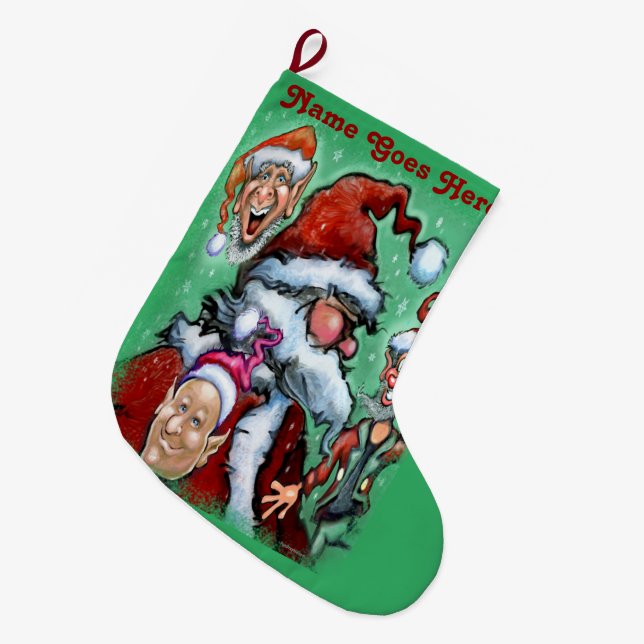 Jultomten Stor Julstrumpa (Framsidan (Hängande))