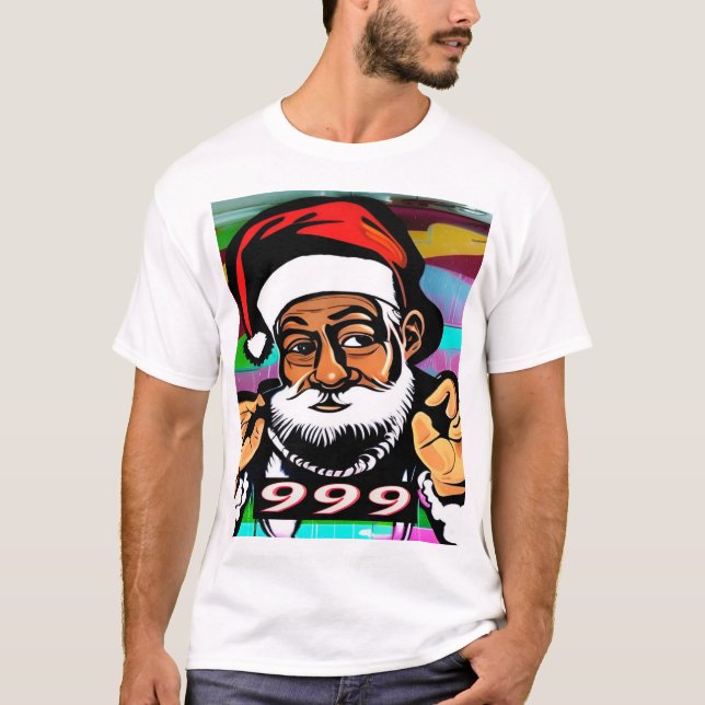 Jultomten streetwear T-Shirt (Framsida)