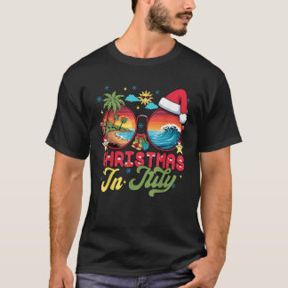 Jultomten Sunglass Beach-jul i juli i Manar T Shirt