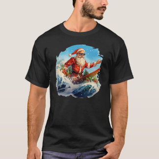 Jultomten Surfing T Shirt