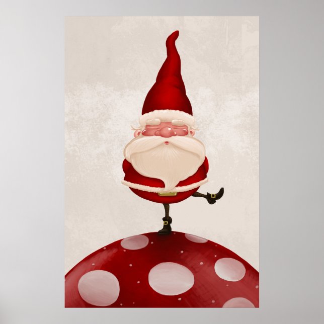 Jultomten svampar poster (Framsidan)