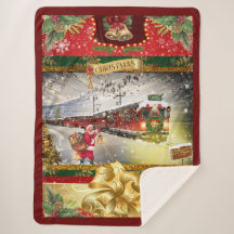 Jultomten Tåg Blanket