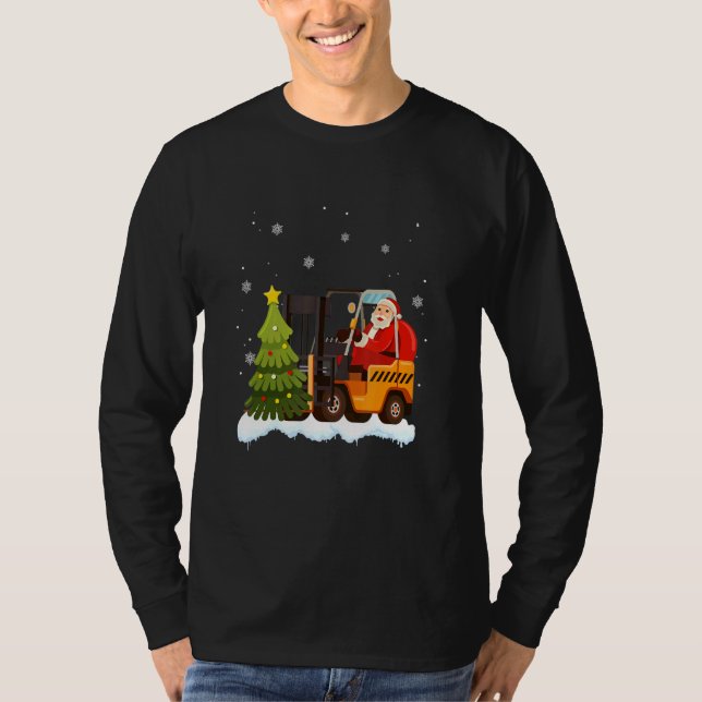 Jultomten Teamster Chri T Shirt (Framsida)