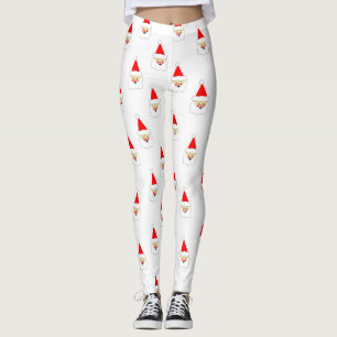 jultomten tecknad lycklig christmas leggings