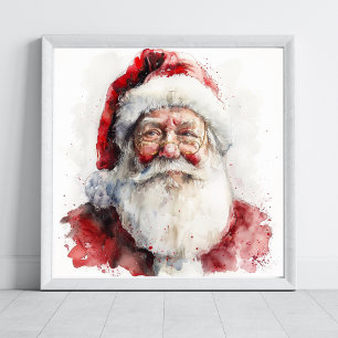 Jultomten, teckning jul poster