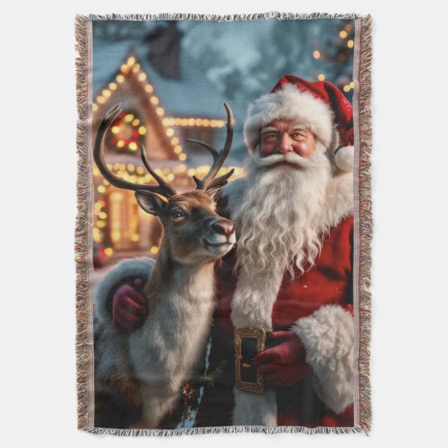Jultomten Throw Blanket Filt (Framsidan Vertikal)