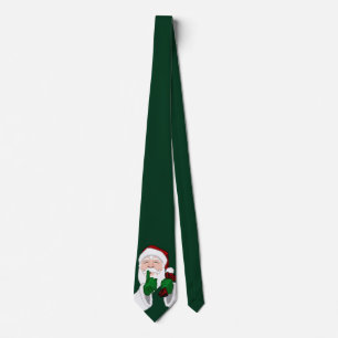 Jultomten Tie Festive jul Necktie Anpassningsbar Slips