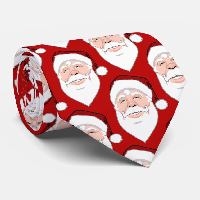 Jultomten Tie Festive jul Neckties & Gift (Rullad)