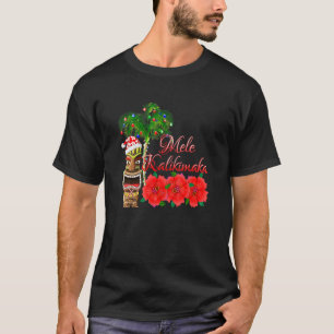 Jultomten Tiki Mele Kalikimaka jul på Hawa T Shirt
