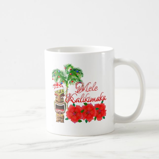 Jultomten Tiki Mele Kalikimaka Kaffemugg (Höger)
