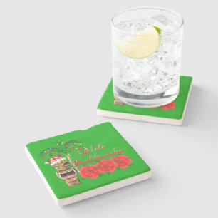 Jultomten Tiki Mele Kalikimaka Underlägg Sten