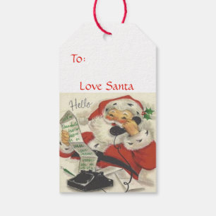 Jultomten till: Från: Juletiketter Presentetikett