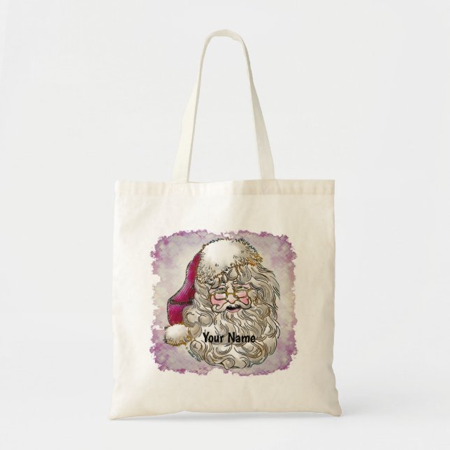Jultomten tote bags tygkasse (Framsidan)