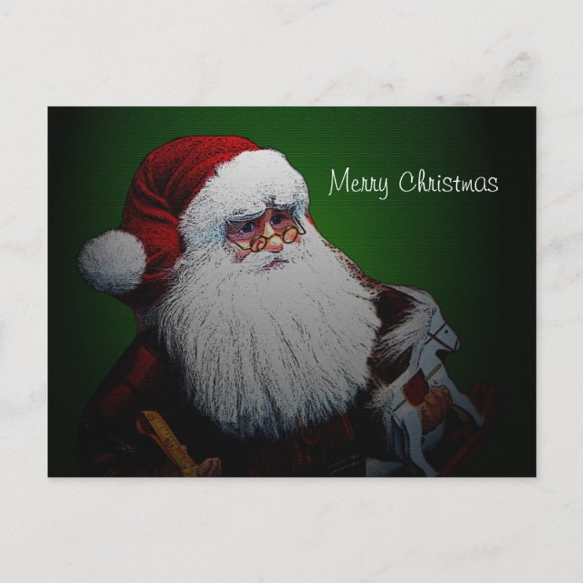 Jultomten traditionellt vykort (Framsida)
