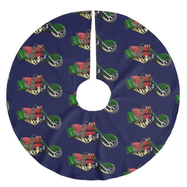 Jultomten Trike Julgransmatta Borstad Polyester (Framsidan)