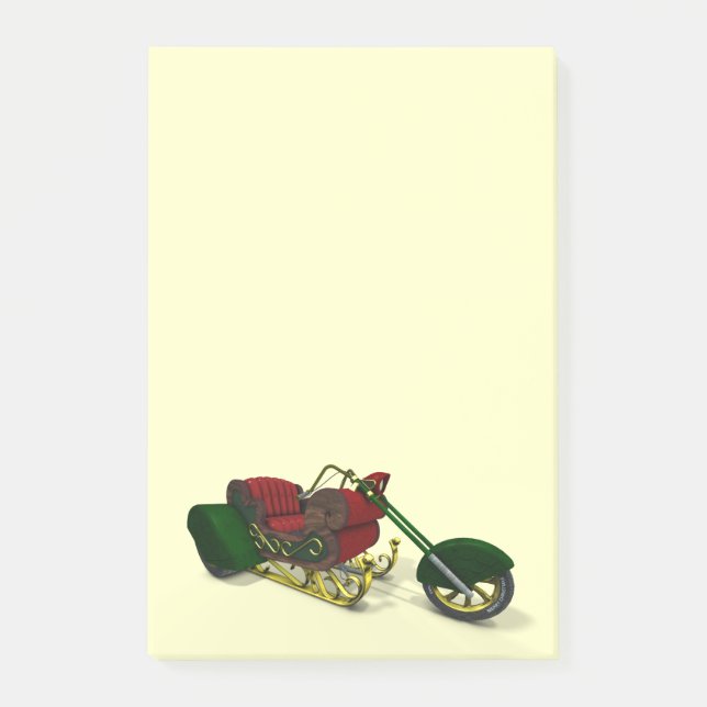 Jultomten Trike Post-it Block (Framsida)
