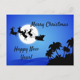 jultomten Tropical jul TreesCard Vykort