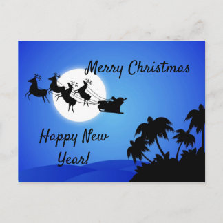 jultomten Tropical jul TreesCard Vykort