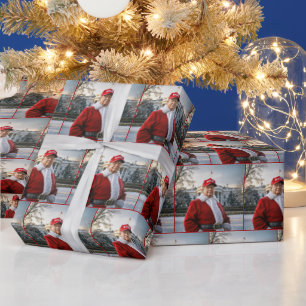 Jultomten-trump med MAGA-Hat Presentpapper