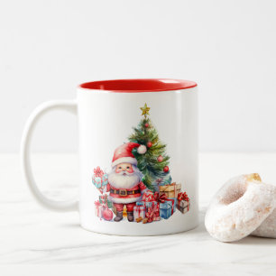 Jultomten Två-Tonad Mugg