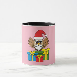 Jultomten Uggla med Presenter Mugg