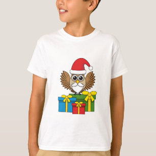 Jultomten Uggla med Presenter T Shirt