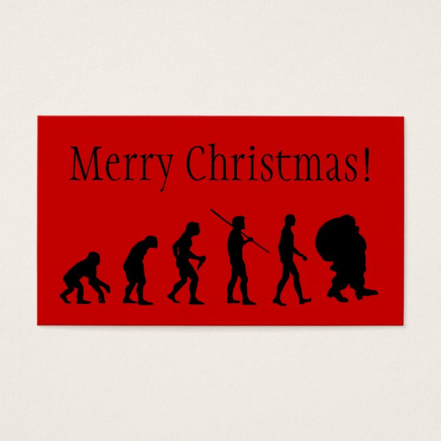 Jultomten utveckling visitkort (Framsidan)