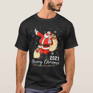 Jultomten vaccinerat Julafton Ljus God jul T Shirt