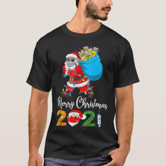 Jultomten vaccinerat Julafton Ljus God jul T Shirt