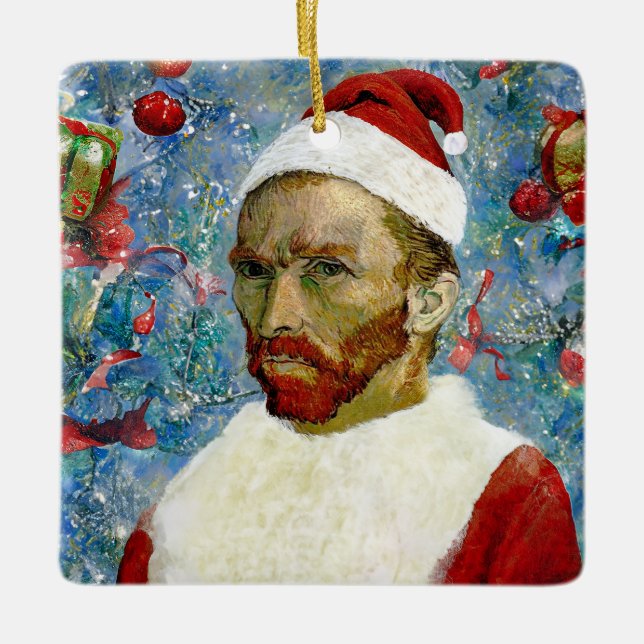 Jultomten, Van Gogh Julgransprydnad Keramik (Framsida)