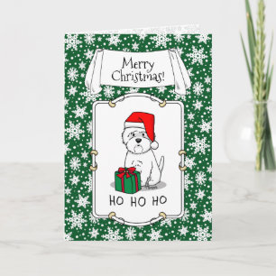 Jultomten Väster Highland White Terrier Westie Kort