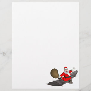Jultomten vid flygning Fladdermus