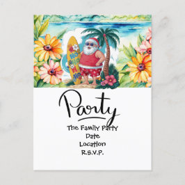 JULTOMTEN vid Hawaii Beach till jul Helg Vykort