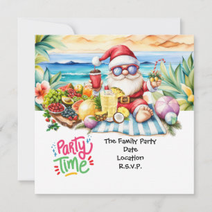 JULTOMTEN vid Hawaii Beach till jul Inbjudningar