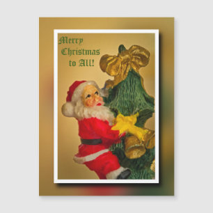 Jultomten vid Julgran-Vintagen