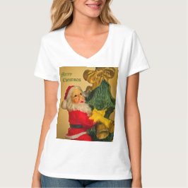 Jultomten vid Julgran-Vintagen T Shirt