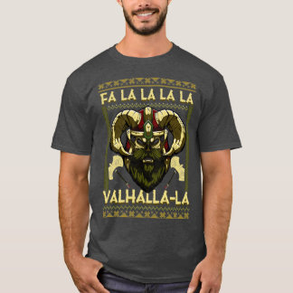 jultomten Viking Fa La La La Valhalla La T Shirt
