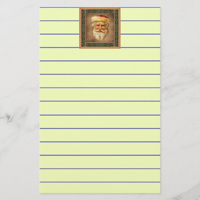 Jultomten Vintage Brevpapper (Framsida)