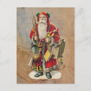 Jultomten Vintage - helgdag Helg Vykort