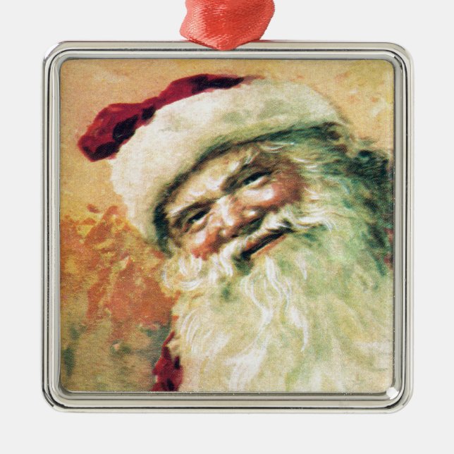 Jultomten Vintage jul Julgransprydnad Metall (Framsidan)