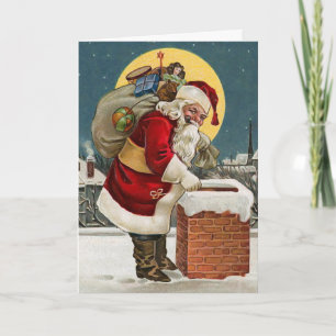 Jultomten Vintage-julkort Helgkort