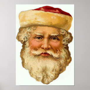 Jultomten Vintage-kort Poster
