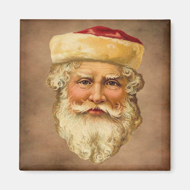Jultomten Vintage, underkant, magnet (Framsidan)