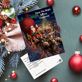 Jultomten Vintagen City Jul Vykort