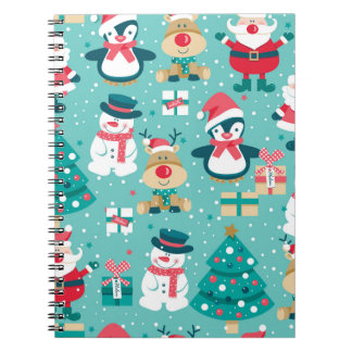 Jultomten Vintagen  Mönster Anteckningsbok