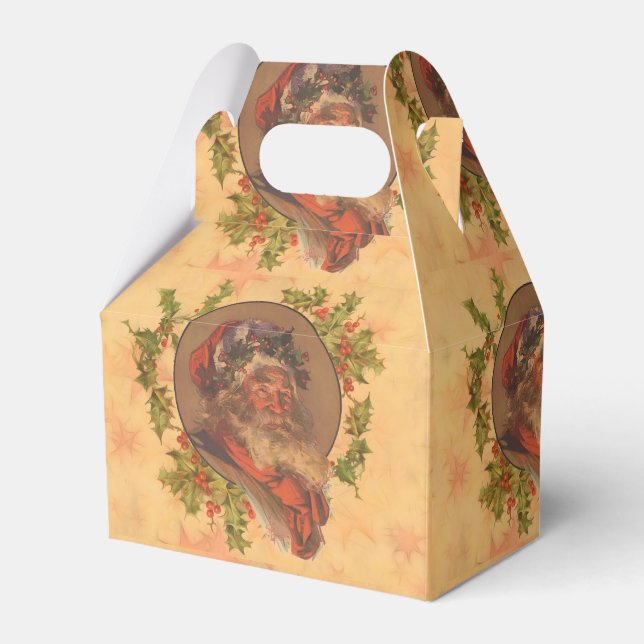 Jultomten Vintagen  Porträtt Presentaskar (Framsidan Sidan)